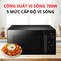 Lò vi sóng Toshiba MW2-MM20P (BK) – 20L, 800W, 5 mức công suất