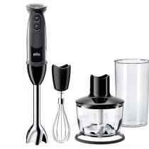 Máy xay cầm tay đa năng Braun MQ5235BK – 3 tốc độ, lưỡi thép không gỉ, kèm cối xay & que đánh trứng