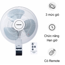 Quạt treo tường Toshiba F-WSA20(H)VN 55W 3 cánh điều khiển từ xa